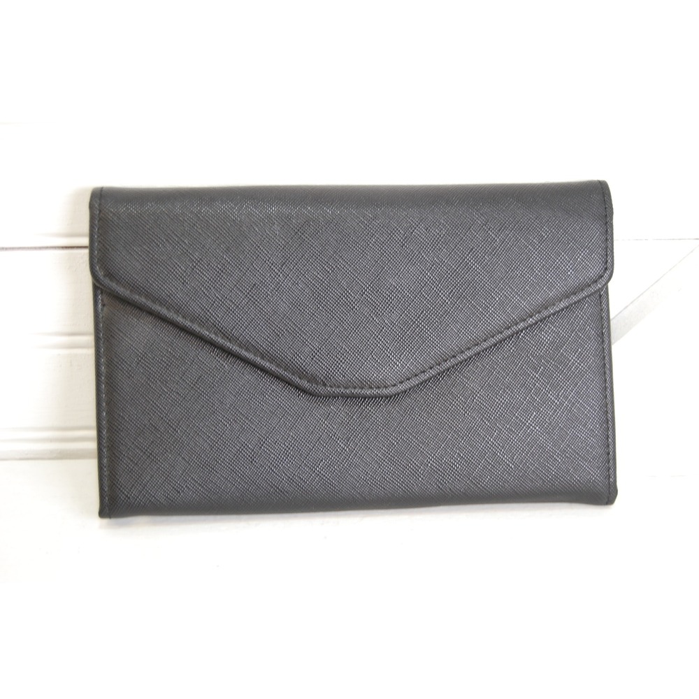 Zoppen Wallet Faux leather vegan Black RFiD Blocking Trifold‎ Travel Unisex